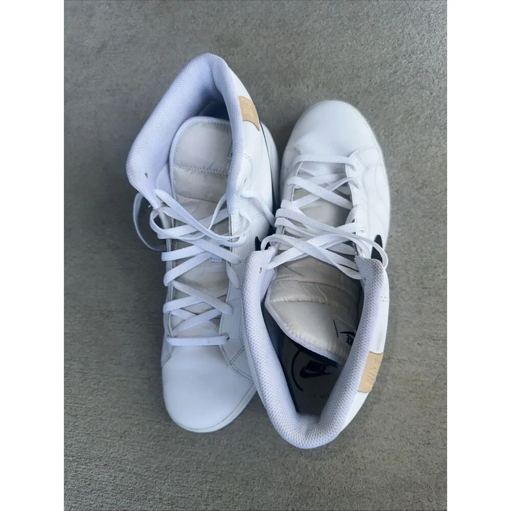 NIKE Men's Court Royale 2 Mid #CQ9179 100 - White Black Sneakers Shoes Size 13